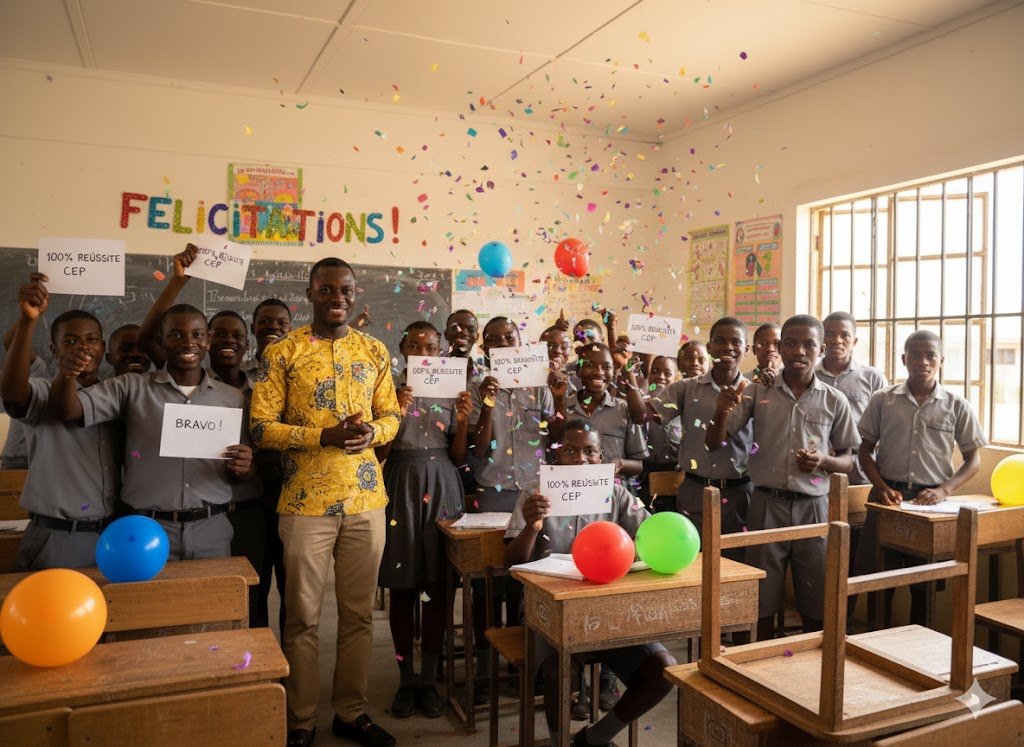 Célébration des résultats 100% de réussite au CEP