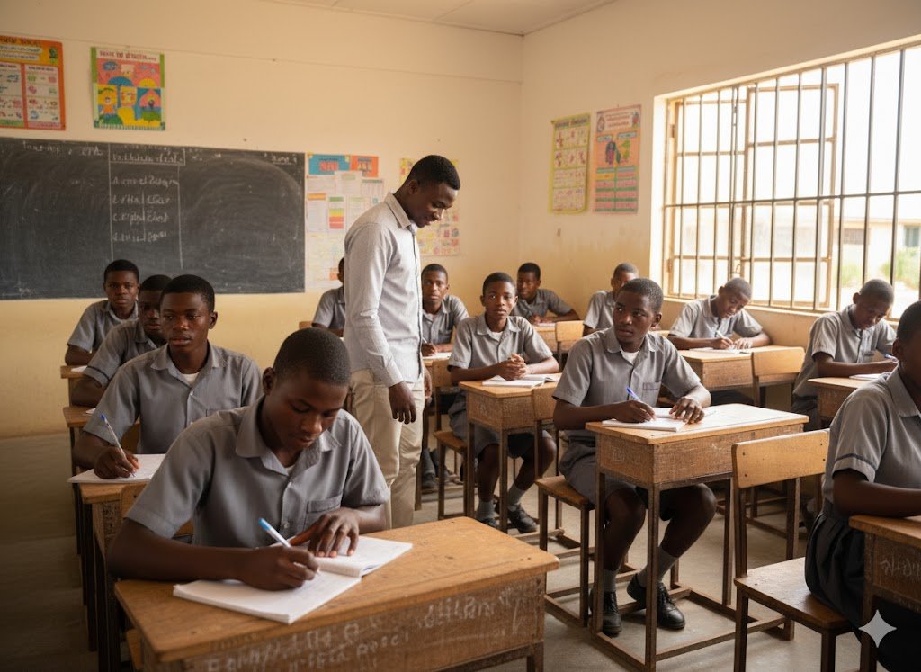Élèves en salle de classe